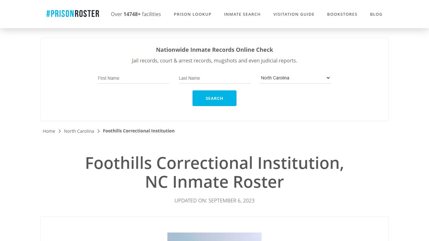 Foothills Correctional Institution, NC Inmate Roster - Prisonroster