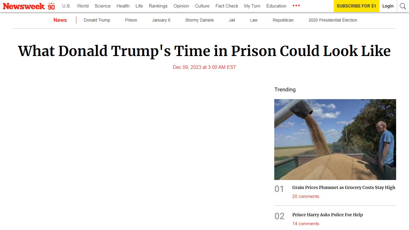 What Donald Trump's Time in Prison Could Look Like - Newsweek